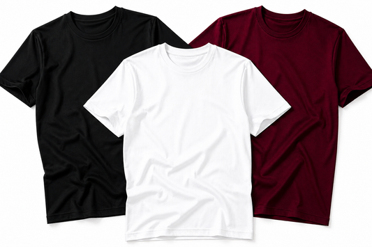 "T-shirt noir col rond homme NEXARO"
"T-shirt blanc coton premium minimaliste"
"T-shirt bordeaux moderne homme style luxe"